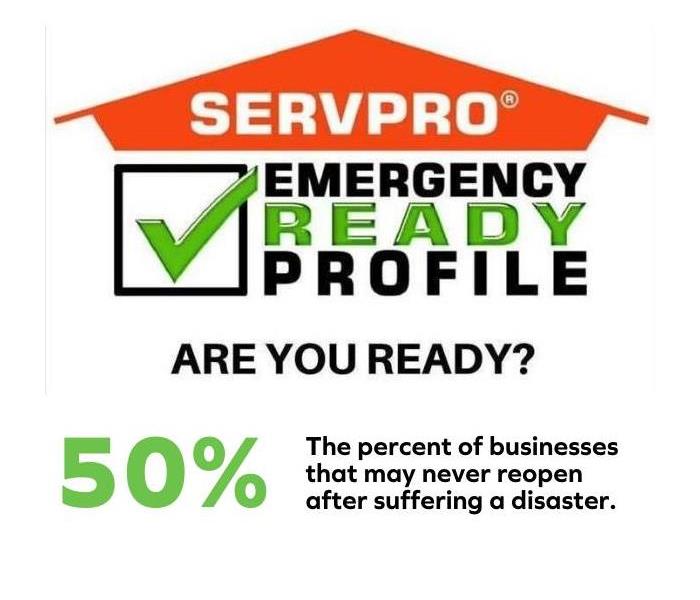 SERVPRO orange roof and information about Emergency Ready Profile